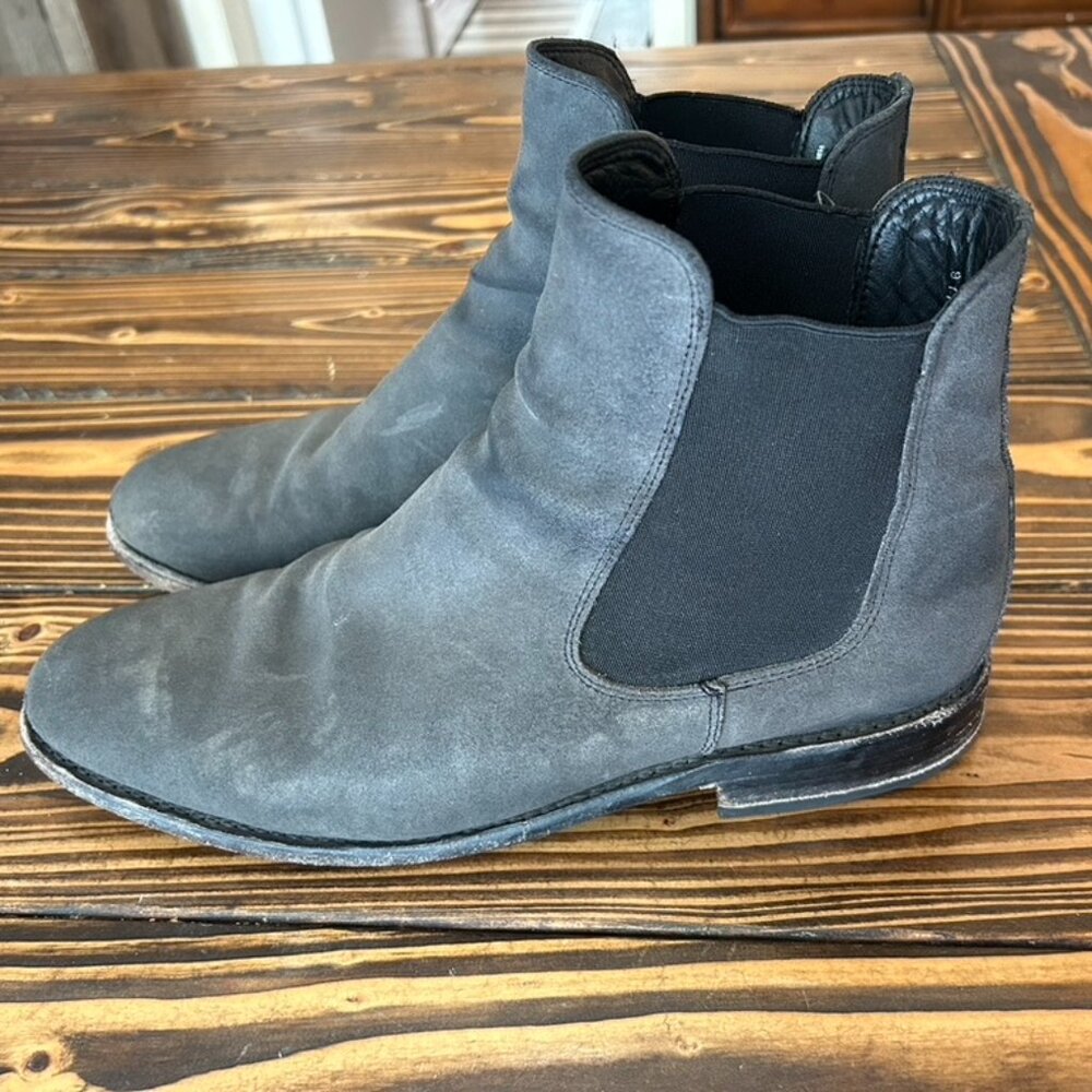 Thursday Boot Co. Cavalier Shadow Gray Suede Chelsea Boots Men's Size 9.5